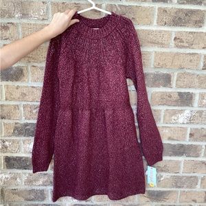 Girls Cat + Jack sweater dress, size 10/12